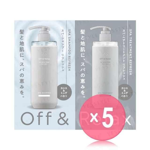 Off - Relax-Spa Shampoo Treatment Refresh Trial Set 5pcs Bundle Set