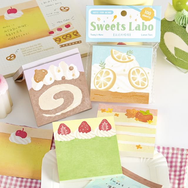 OH-LEELY-Cake Theme Memo Pad