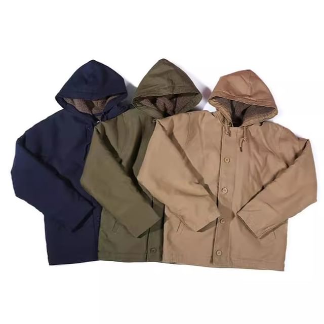 OKONKWO-Fleece-Lined Hooded Coat