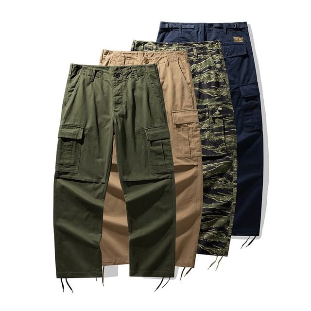 OKONKWO-Mid Rise Tapered Cargo Pants