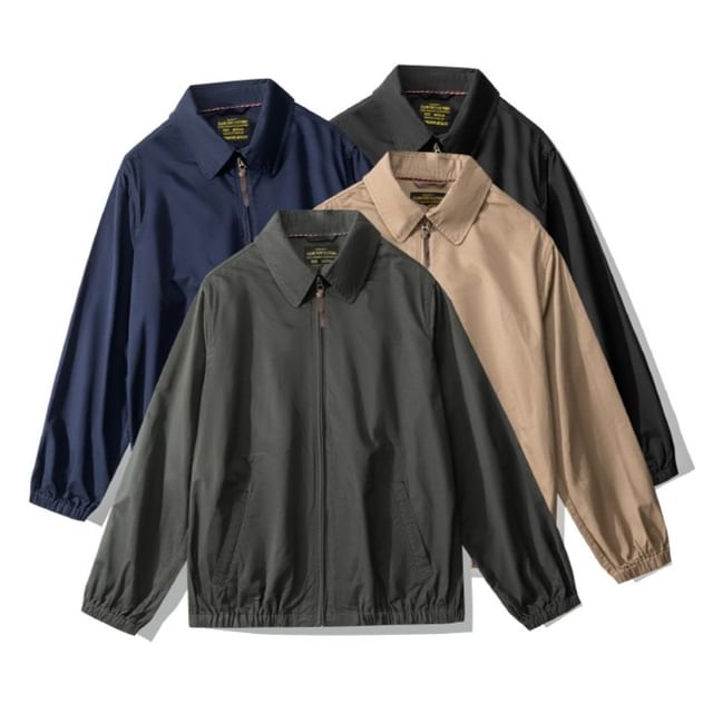 OKONKWO-Plain Polo Jacket