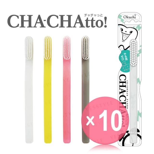 Okuchi-CHA-CHAtto Toothbrush 10pcs Bundle Set