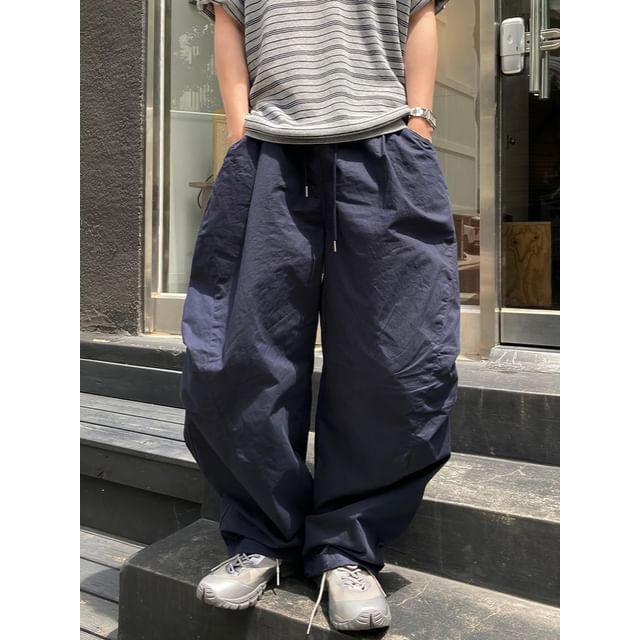 Okwano-Baggy Wide-Leg Pants