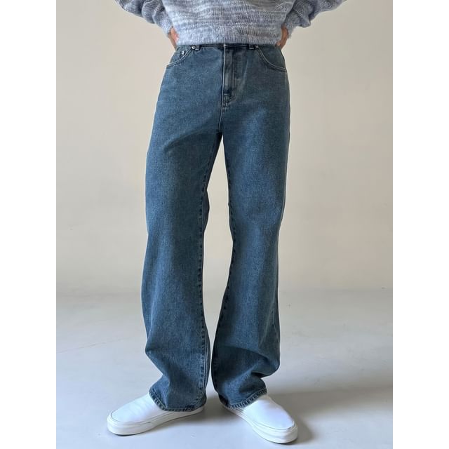 Okwano-Mid Rise Straight Leg Jeans