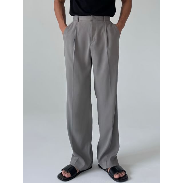 Okwano-Pressed Wide-Leg Dress Pants