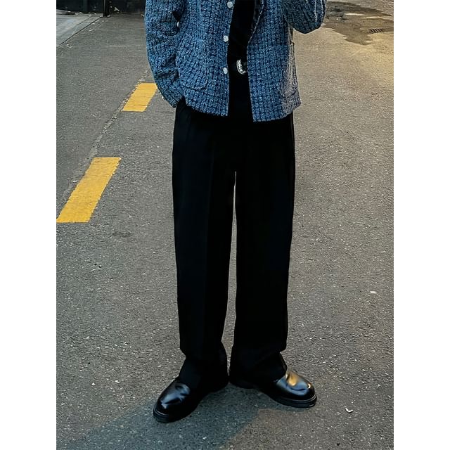 Okwano-Straight-Cut Casual Pants