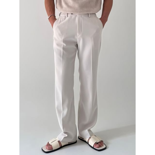 Okwano-Straight-Cut Dress Pants