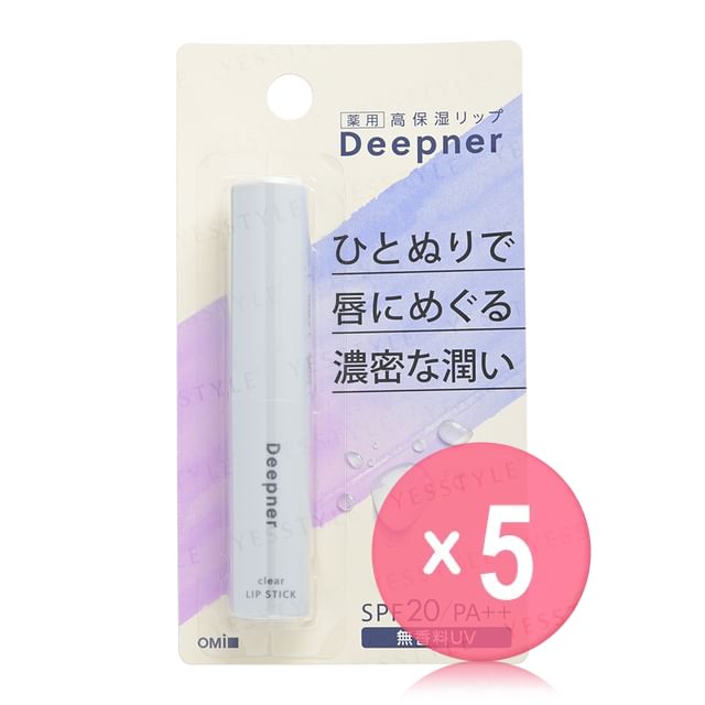 OMI-Menturm Deepner Clear Lip Stick 5pcs Bundle Set