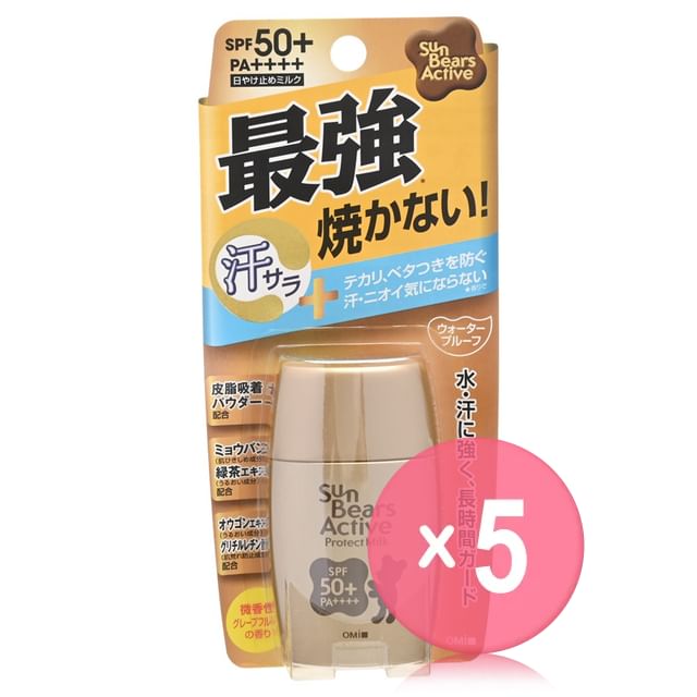 OMI-Sun Bears Active Protect Milk Sunscreen SPF 50 PA 5pcs Bundle Set