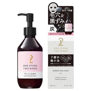 ONE STONE TWO BIRDS-Bubble Face Wash Black