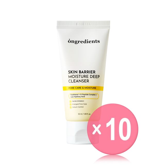ongredients-Skin Barrier Moisture Deep Cleanser Mini 10pcs Bundle Set