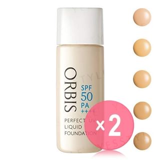 Orbis-Perfect UV Liquid Foundation SPF 50 PA 2pcs Bundle Set