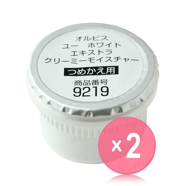 Orbis-U White Extra Gel Cream Refill 2pcs Bundle Set