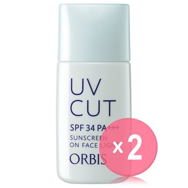 Orbis-UV Cut Sunscreen On Face Light SPF 34 PA 2pcs Bundle Set