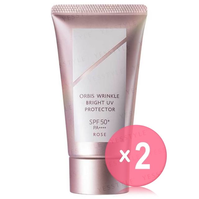 Orbis-Wrinkle Bright UV Protector N Rose SPF 50 PA 2pcs Bundle Set