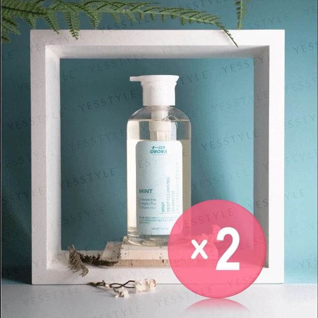 ORORA-Mint Deep Cleansing Shampoo 2pcs Bundle Set