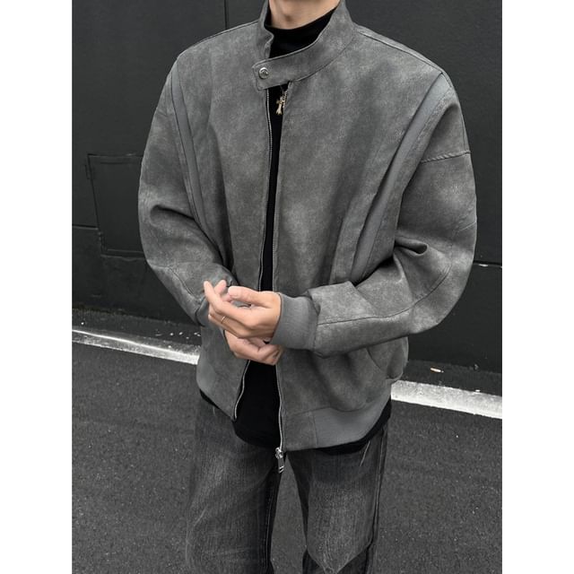 Orungeetun-Tie Dye Zip-Up Jacket