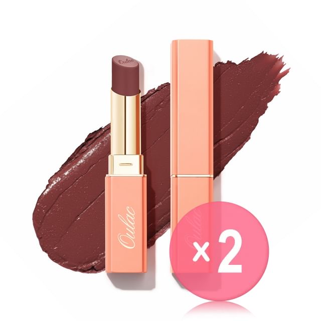 Oulac-Sensual Glow Rich Crème Lipstick - 15 Colors 2pcs Bundle Set