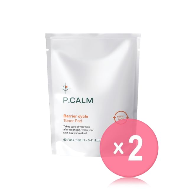 P-CALM-Barrier Cycle Toner Pad Refill Only 2pcs Bundle Set