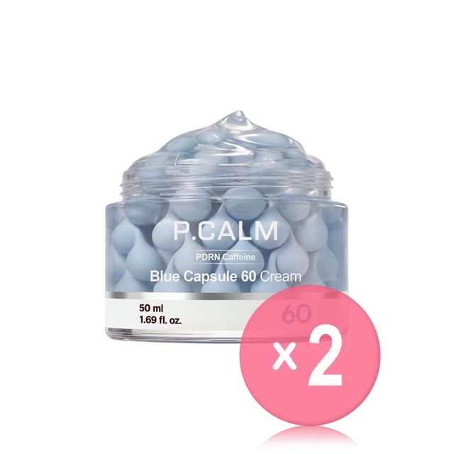 P-CALM-PDRN Caffeine Blue Capsule 60 Cream 2pcs Bundle Set