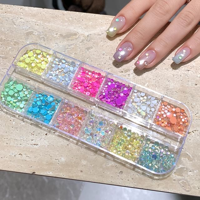 Padoma-Assorted Bead Nail Art Decoration