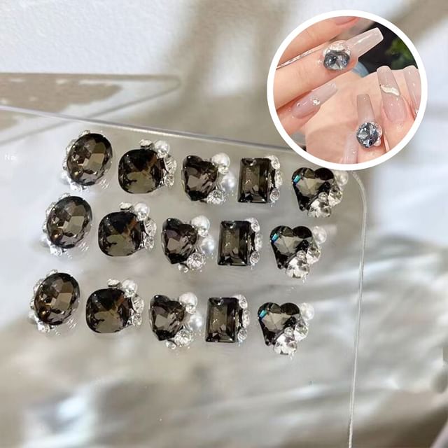 Padoma-Assorted Rhinestone Nail Art Decoration Various Designs
