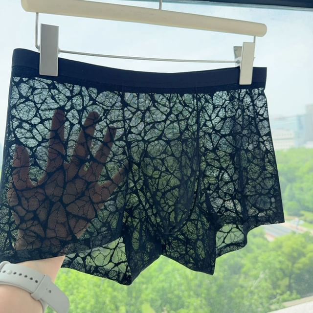 Pancherry-Lace Boxer Brief Set
