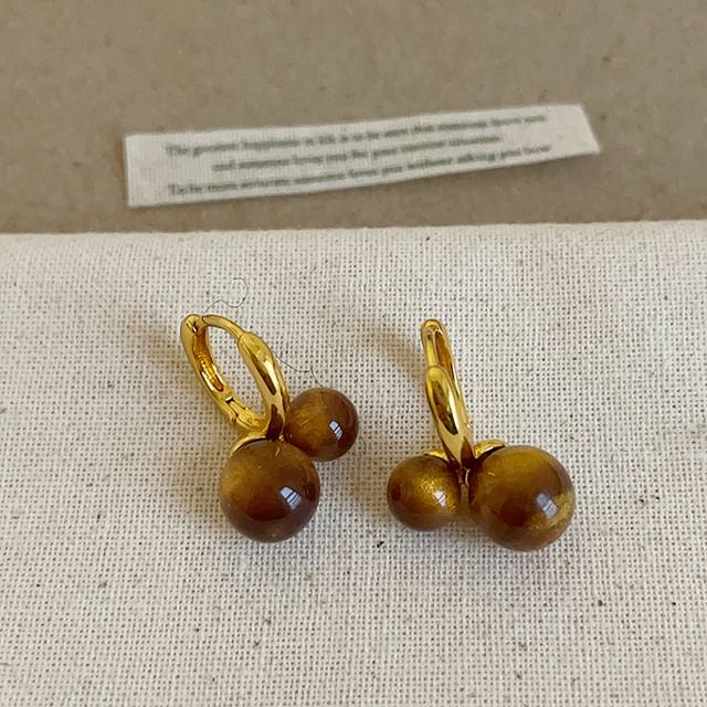 Panda Dama-Bead Alloy Drop Earring