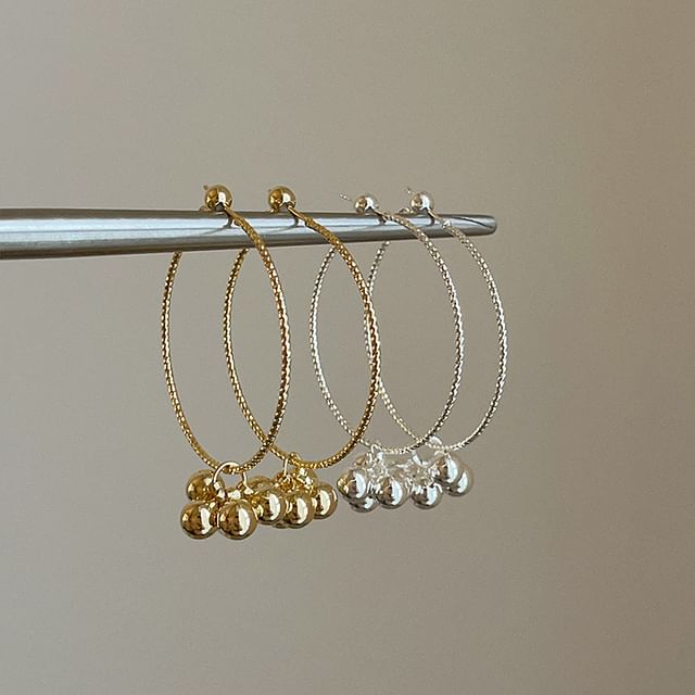 Panda Dama-Beaded Hoop Earring