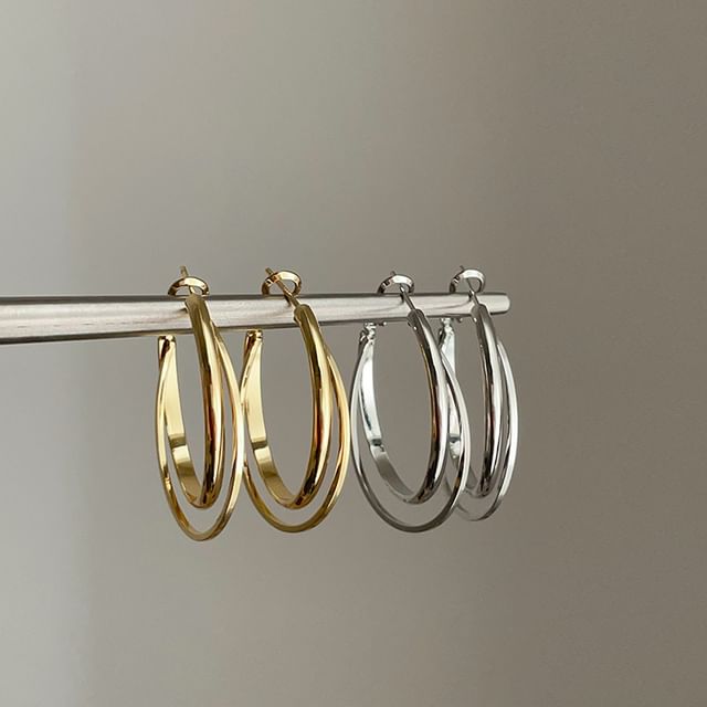 Panda Dama-Double Hoop Earring