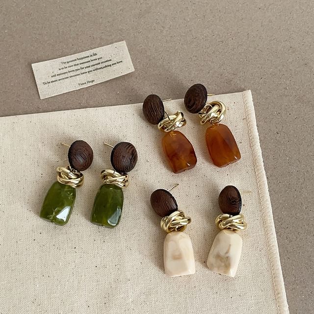 Panda Dama-Faux Gemstone Drop Earring