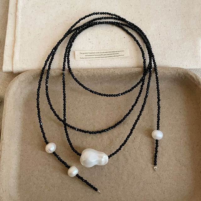Panda Dama-Faux Pearl Layered Necklace