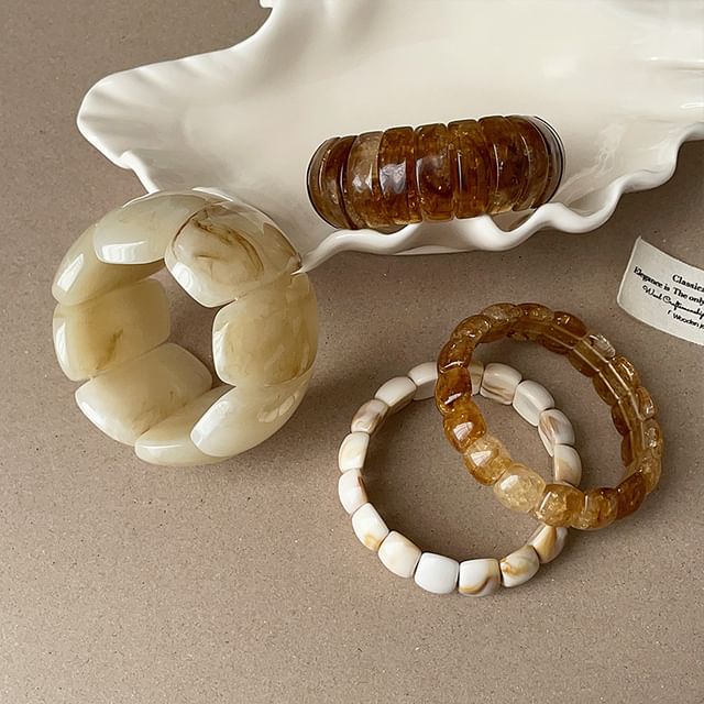 Panda Dama-Faux Stone Beaded Bracelet