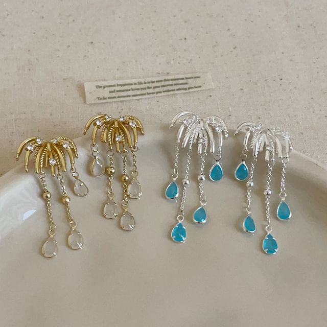 Panda Dama-Firework Teardrop Alloy Fringed Earring