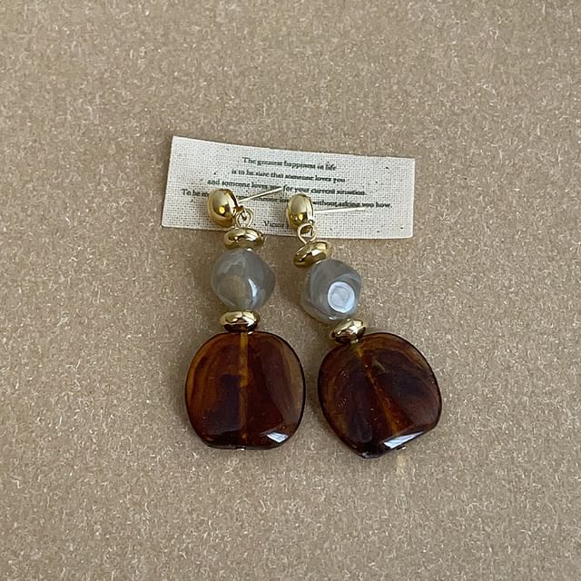 Panda Dama-Gemstone Drop Earring