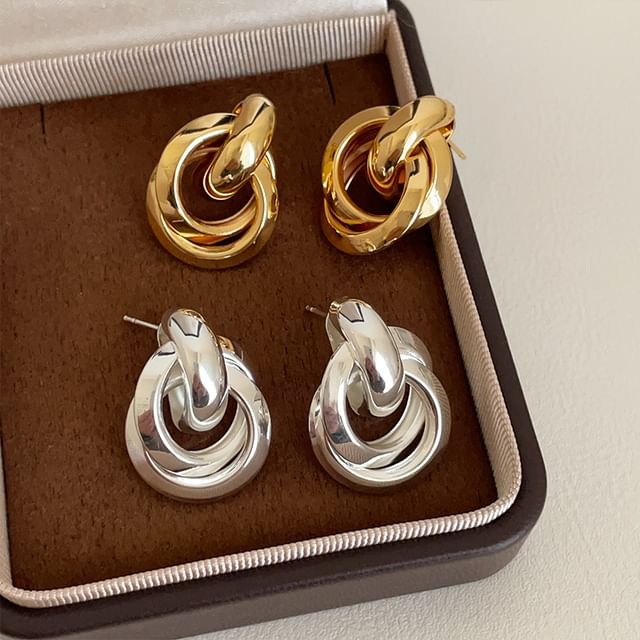 Panda Dama-Layered Hoop Drop Earring