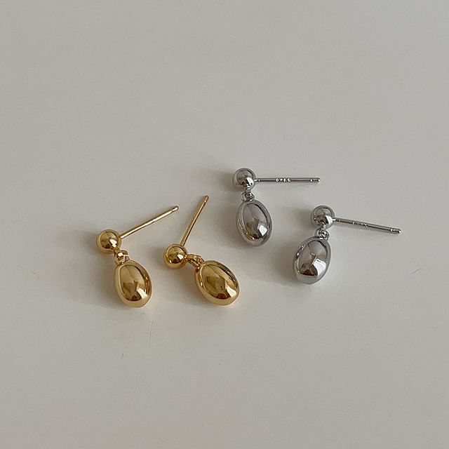 Panda Dama-Polished Bean Alloy Drop Earring