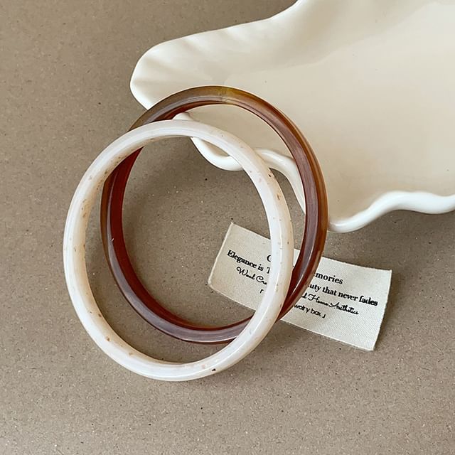 Panda Dama-Resin Bangle