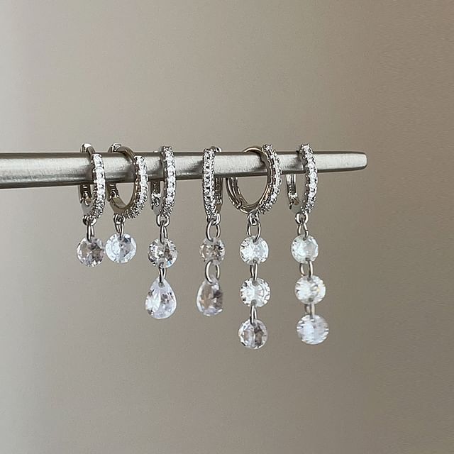 Panda Dama-Rhinestone Alloy Drop Earring Dangle Earring Teardrop Dangle Earring