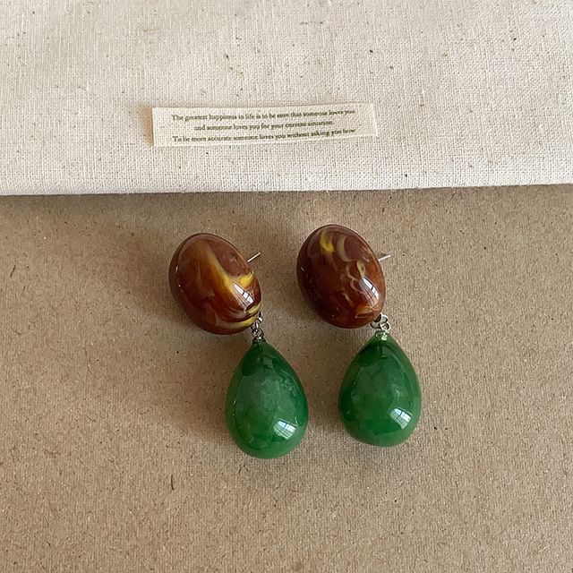 Panda Dama-Stone Dangle Earring