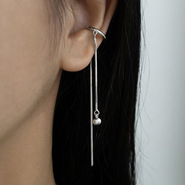 PANGU-Alloy Fringed Ear Cuff