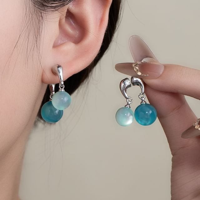 PANGU-Bead Alloy Drop Earring