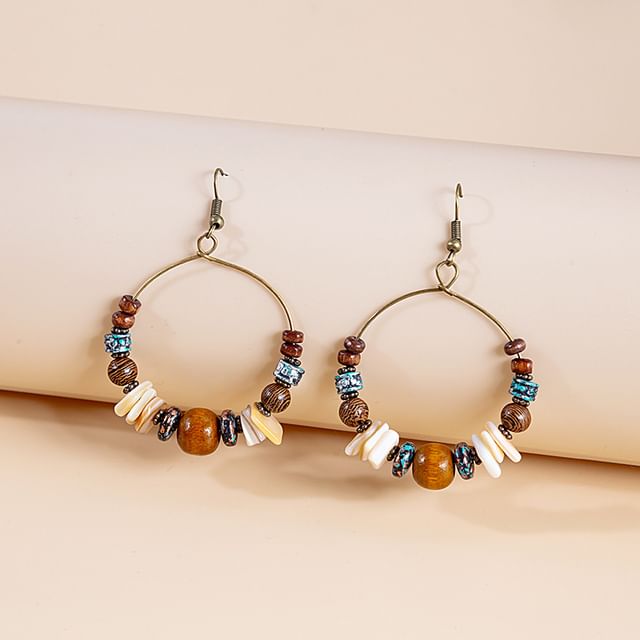 PANGU-Beaded Hoop Earring