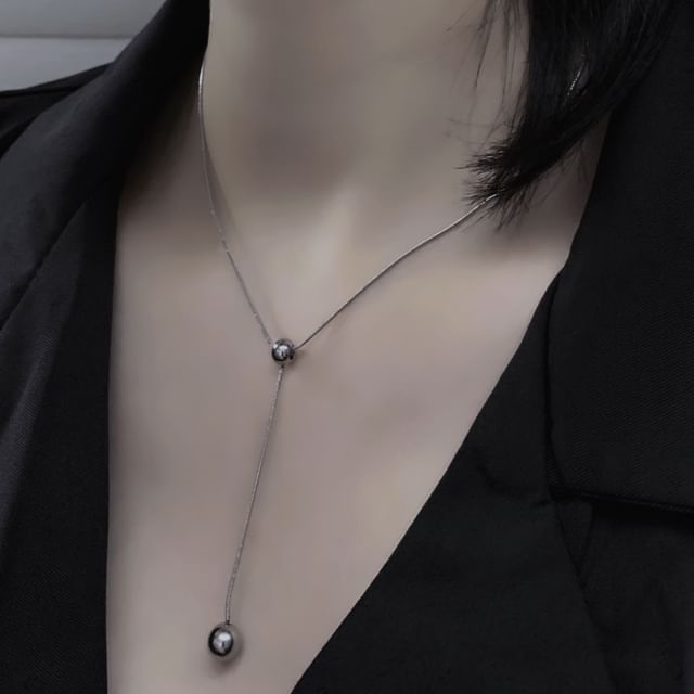 PANGU-Beaded Lariat Necklace