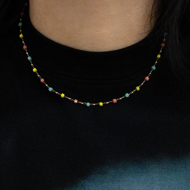 PANGU-Beaded Station Necklace