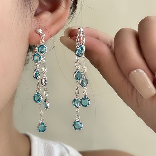 PANGU-CZ Chain Dangle Earring