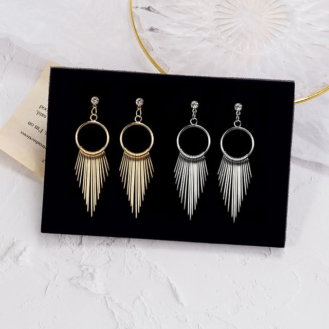 PANGU-Fringed Hoop Earring