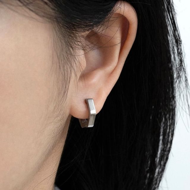 PANGU-Geometric Huggie Clip-On Earring Set