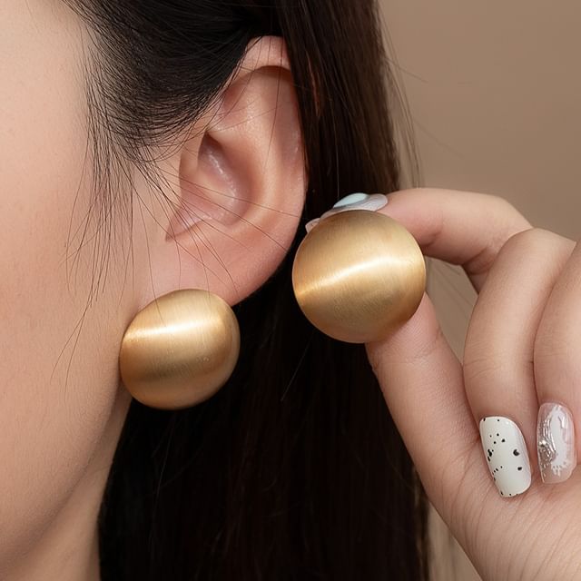 PANGU-Matte Disc Dangle Earring