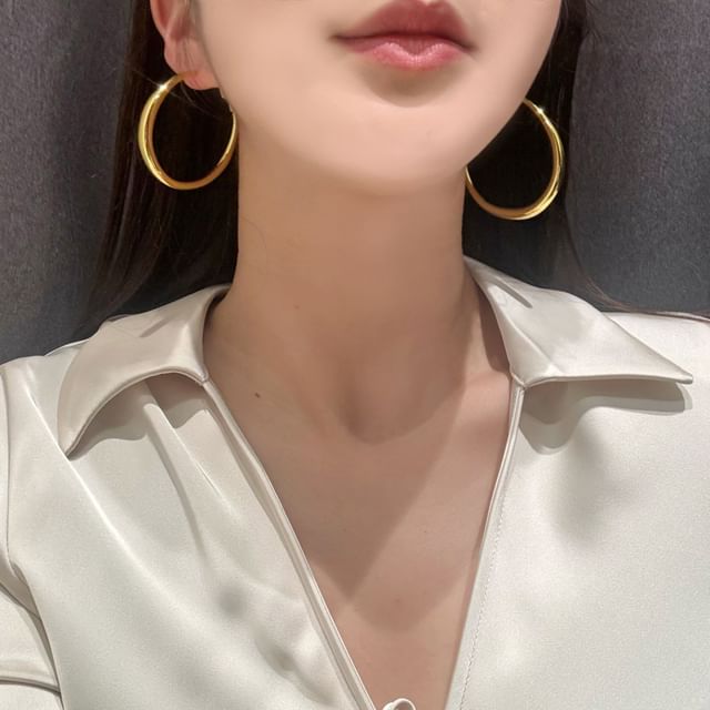 PANGU-Pointed Alloy Hoop Earring Various Designs